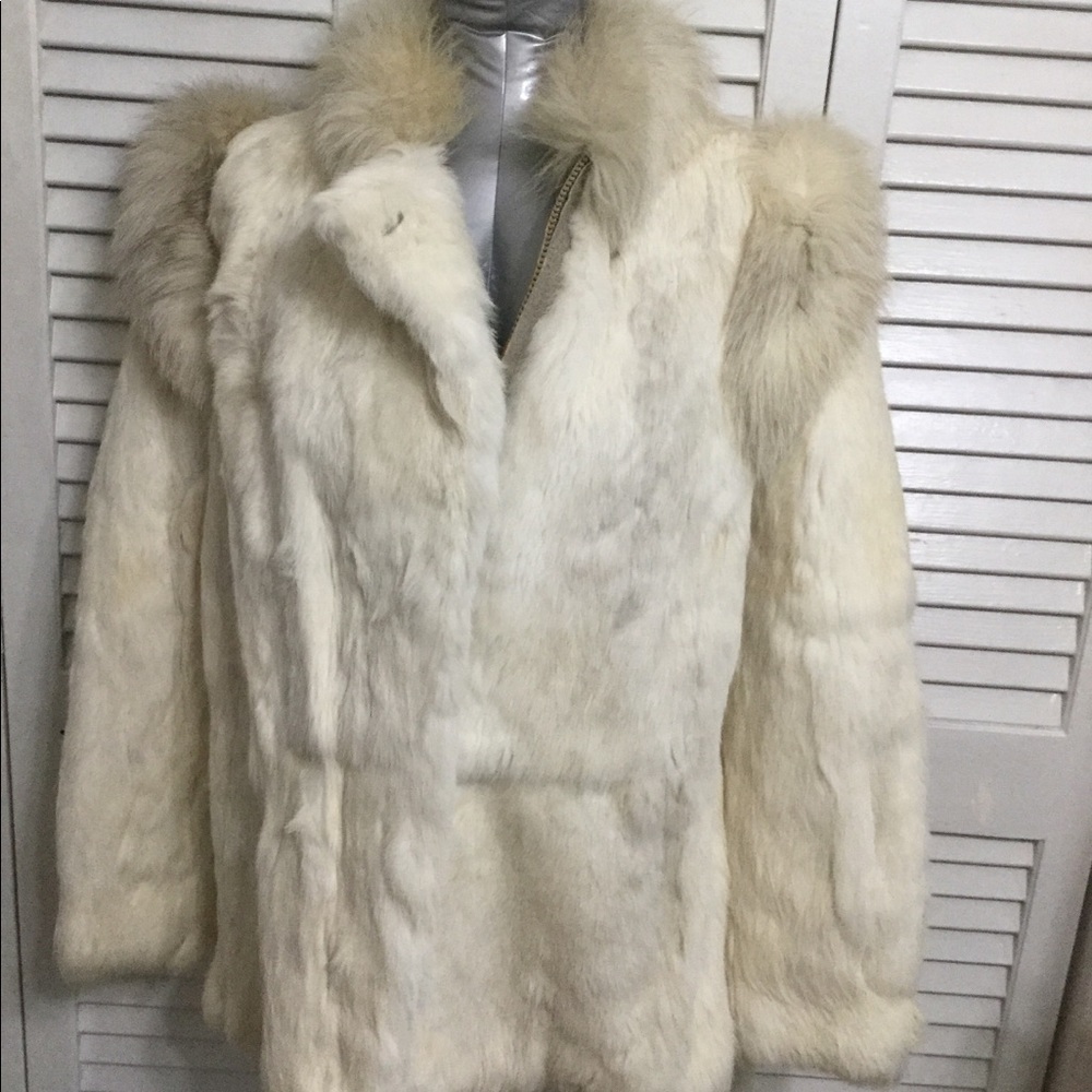 Very Nice Rabbit Fur Zippered Jacket - Picture 2 of 8